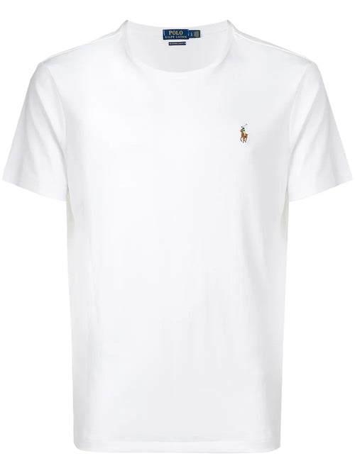 camiseta bordada com logotipo