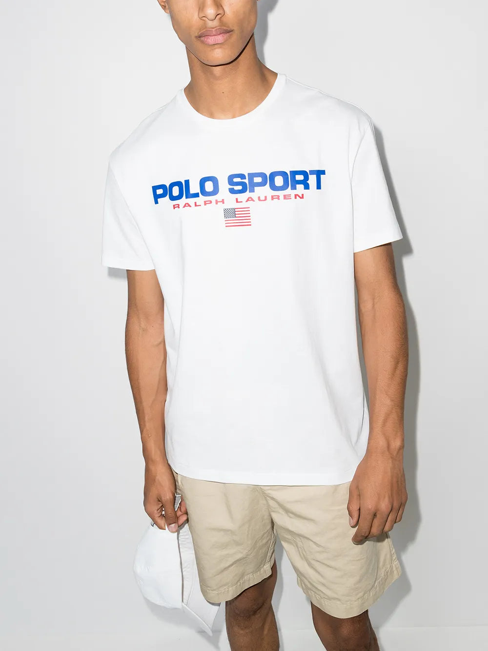 camiseta com estampa de logotipo