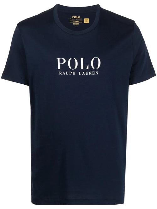 camiseta de algodão com estampa de logotipo