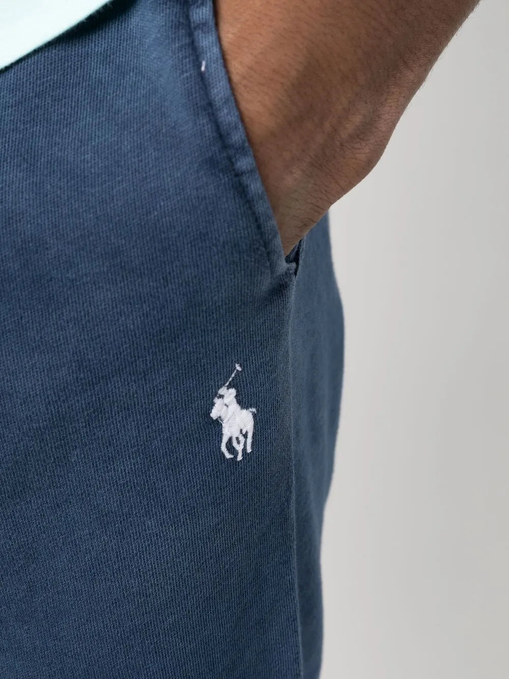 shorts de corrida de algodão com cordão