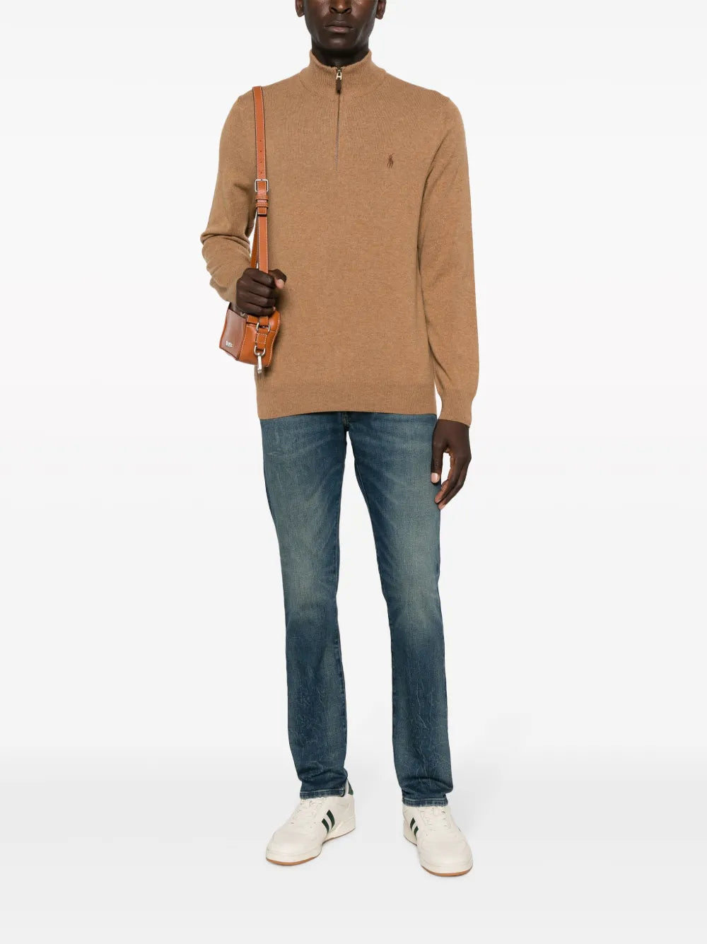 jeans slim fit de cintura baixa