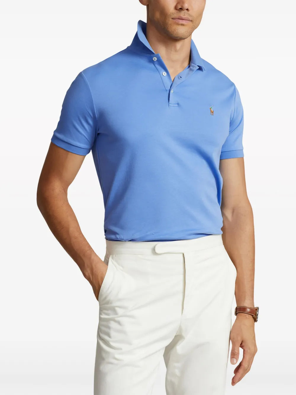 Camisa polo de algodão bordada Polo Pony