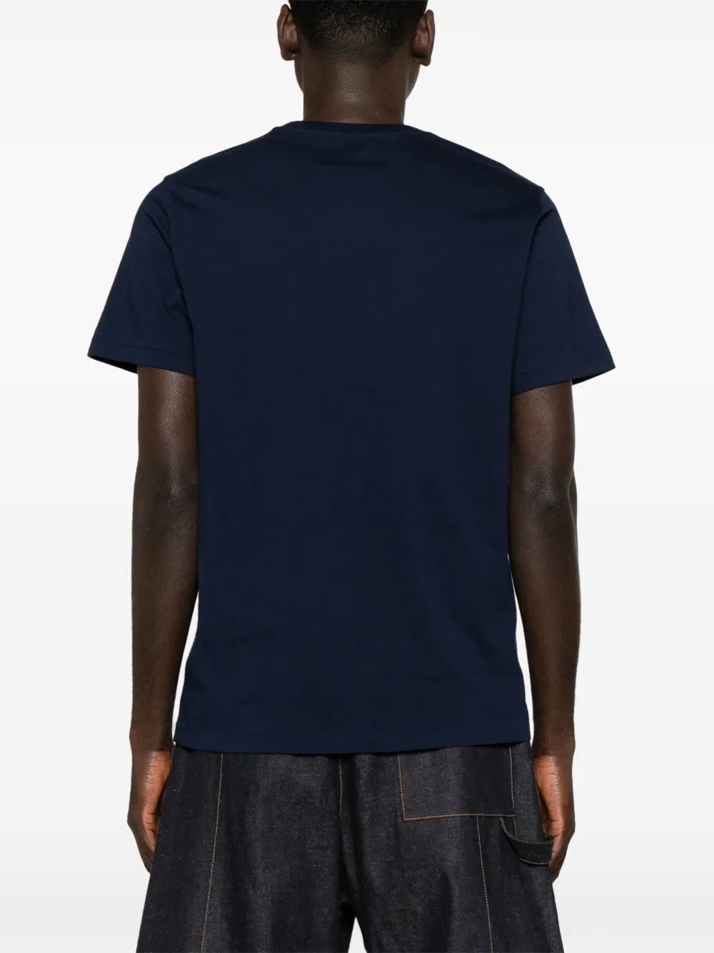 camiseta de algodão com estampa de logotipo