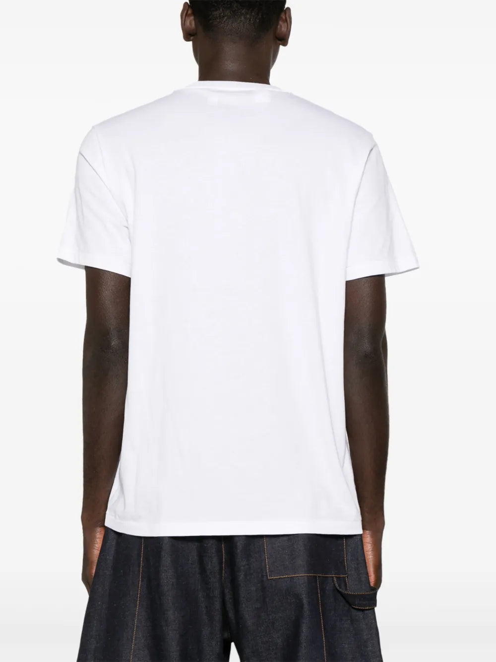 camiseta de algodão com estampa de logotipo