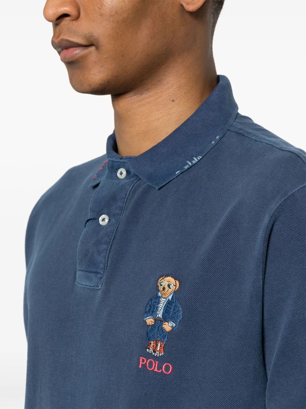 Camisa polo com motivo de urso Polo