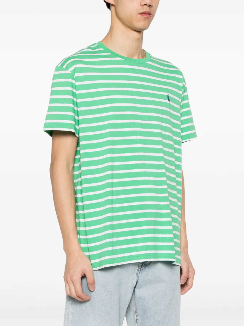 Camiseta listrada bordada Polo Pony