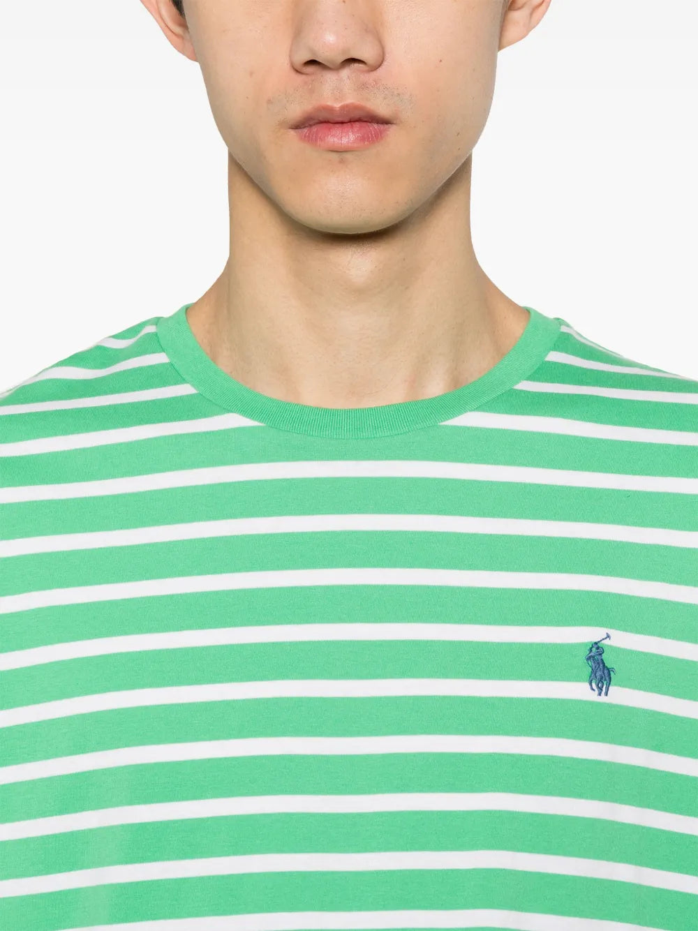Camiseta listrada bordada Polo Pony