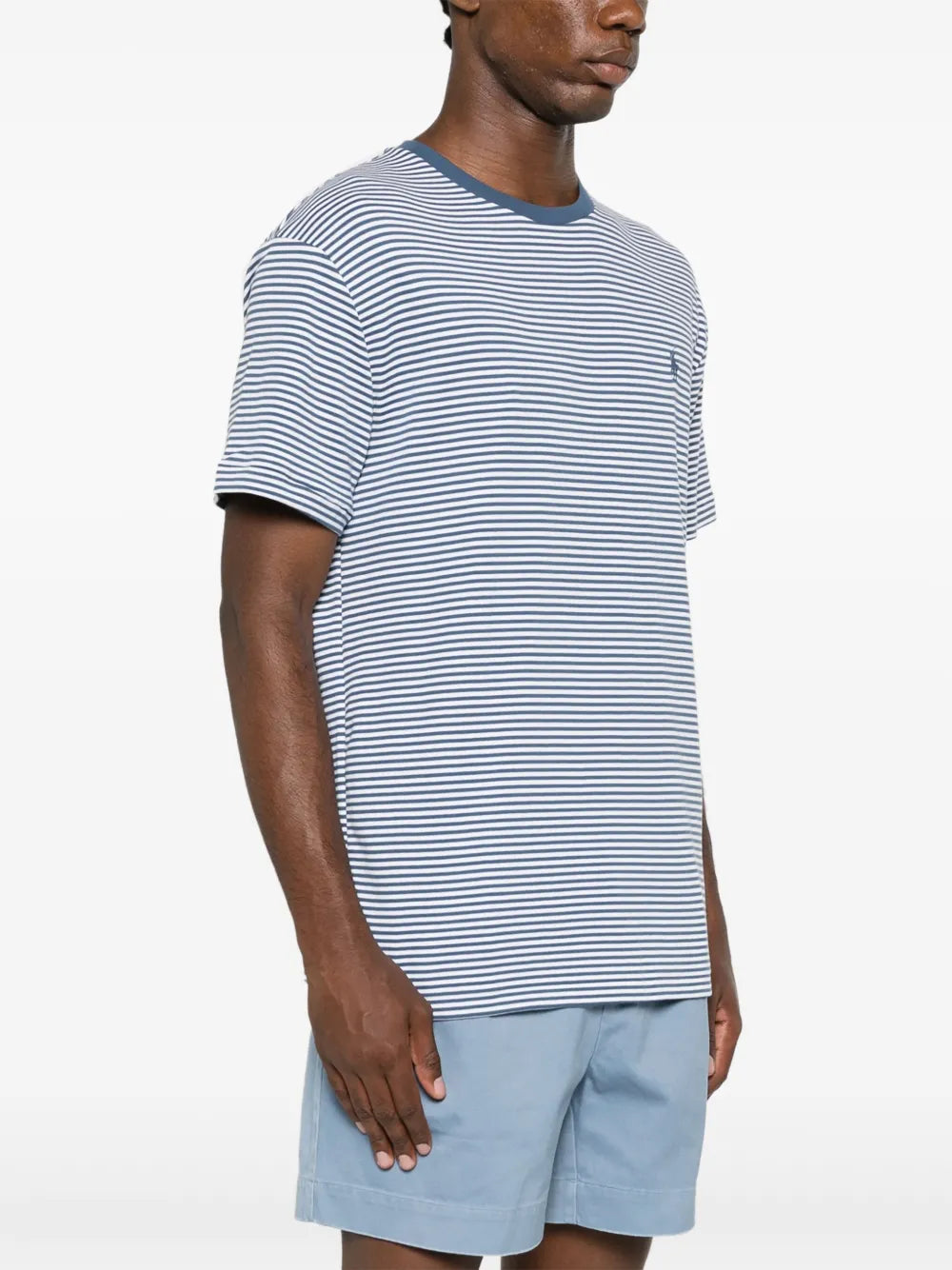 camiseta listrada de algodão