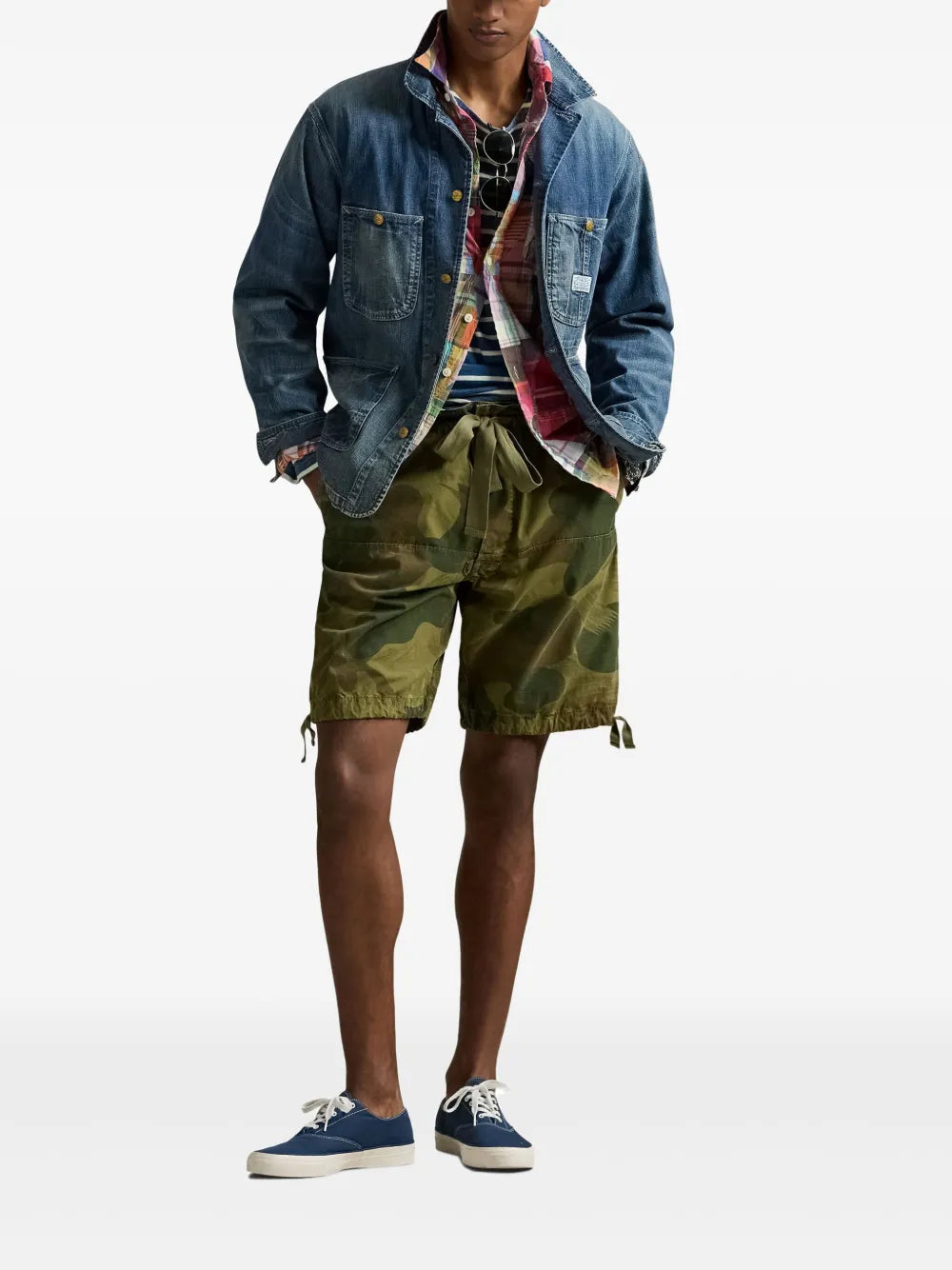 shorts de algodão