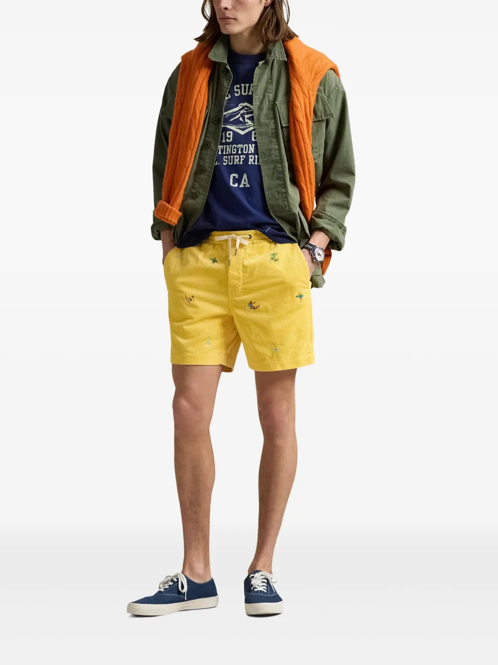 shorts de algodão
