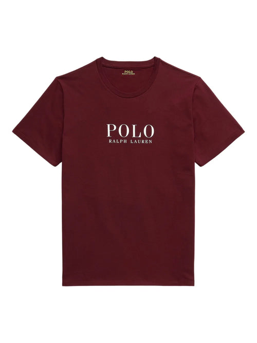 camiseta com estampa de logotipo