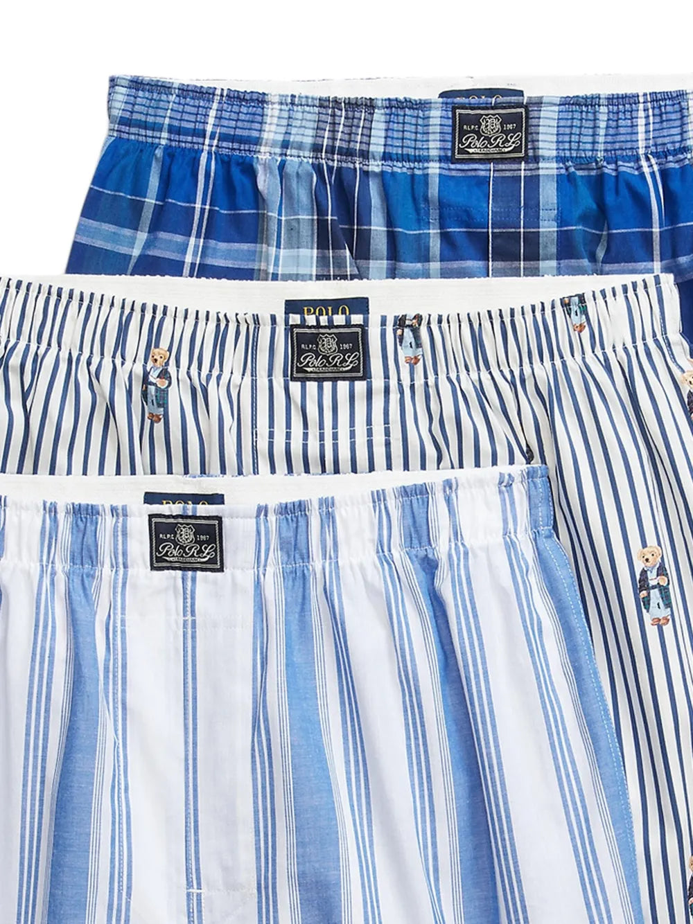 boxers com etiqueta de logotipo (pacote com três)