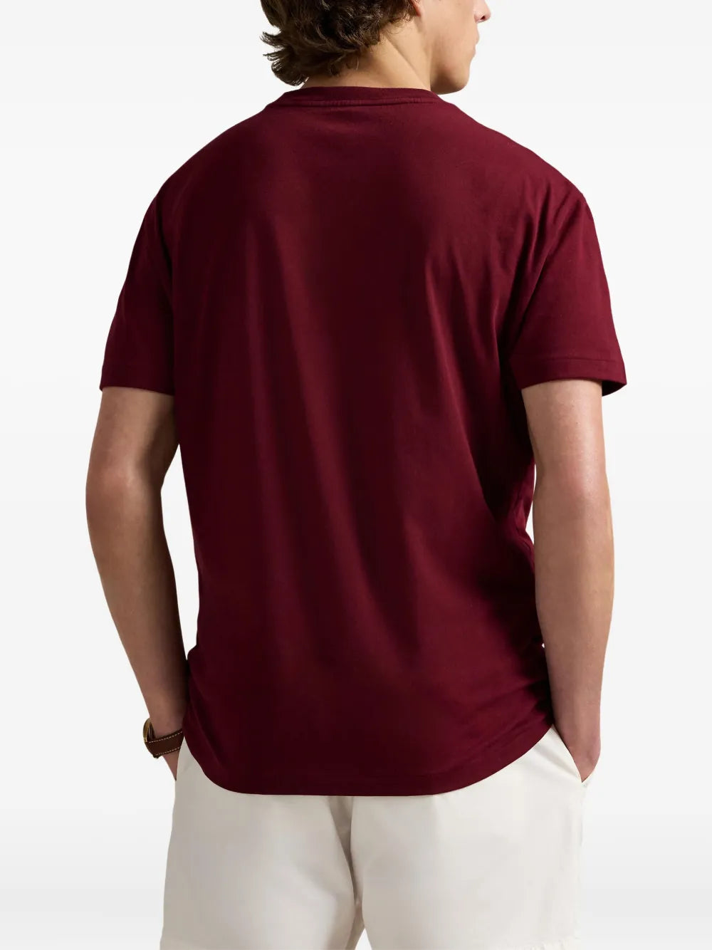 camiseta com estampa de logotipo