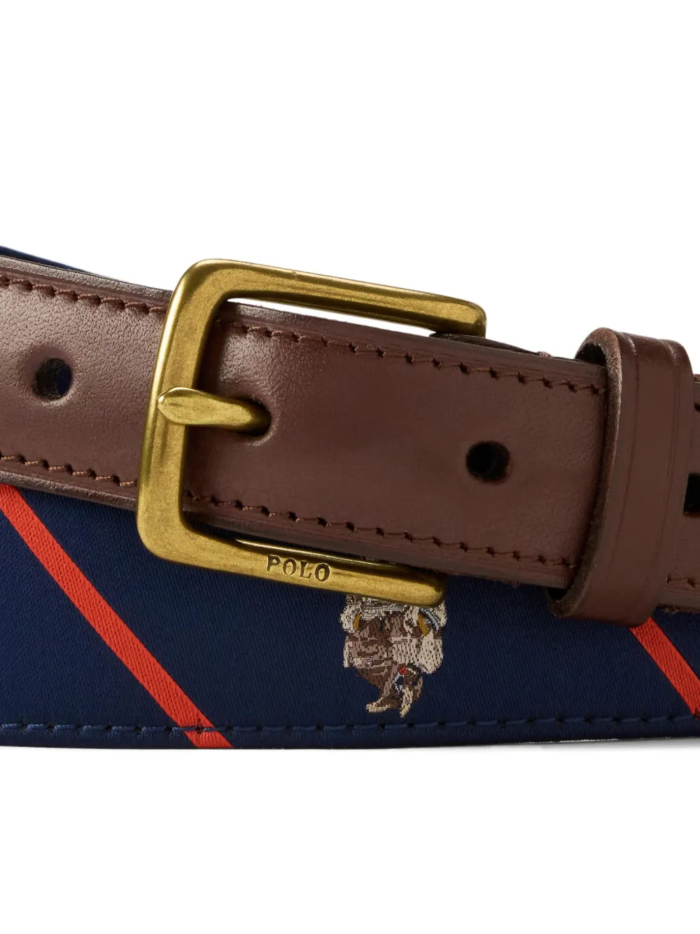 Cinto listrado com fita Polo Bear