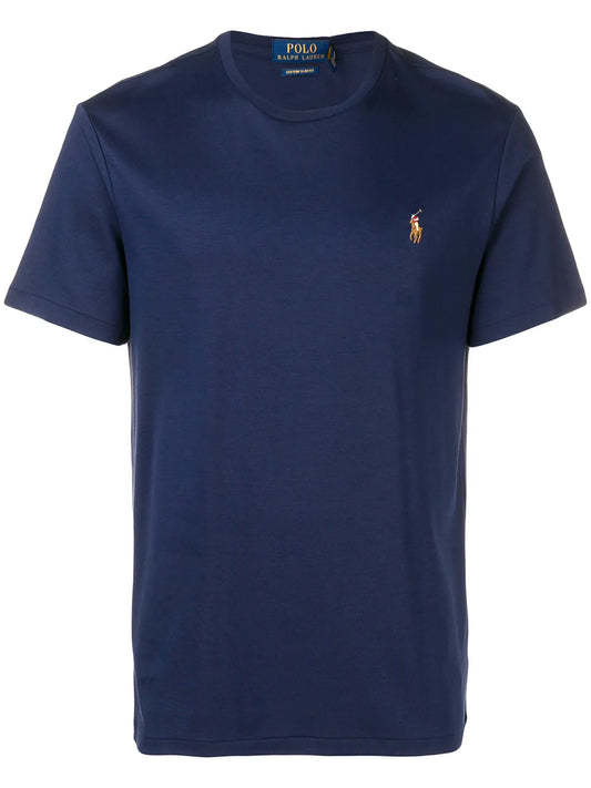 camiseta bordada com logotipo