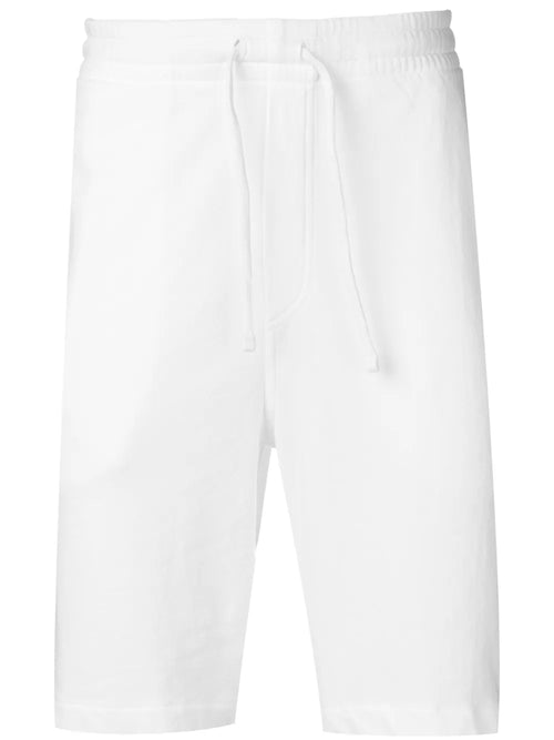 shorts de corrida com logotipo branco