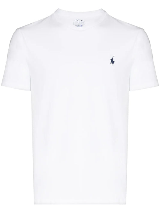 camiseta com logotipo bordado
