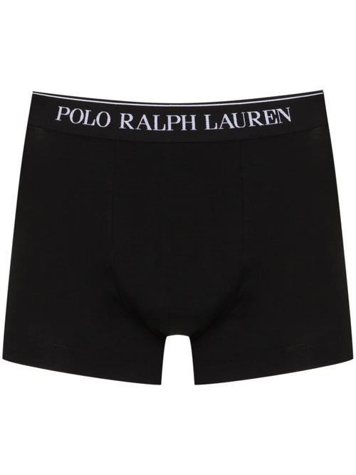 boxers com estampa de logotipo em três unidades