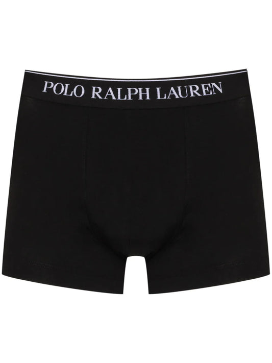 boxers com estampa de logotipo em três unidades