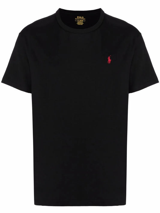 camiseta com logotipo bordado