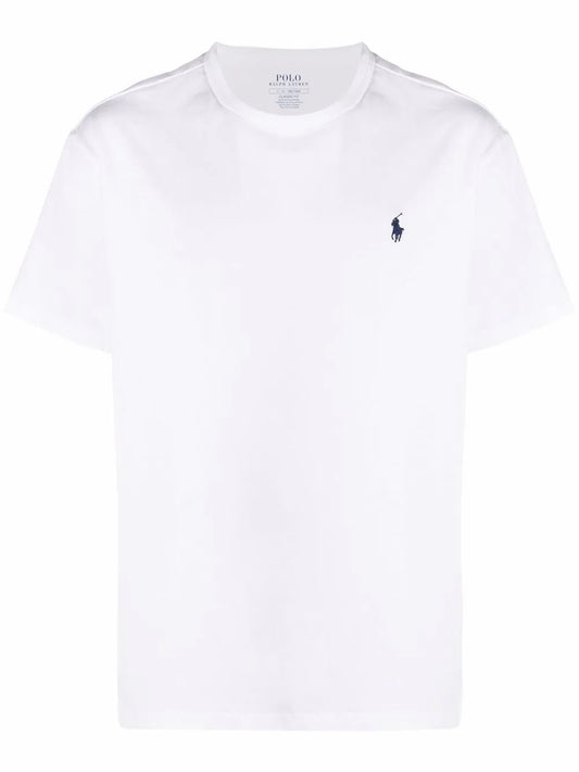 camiseta com logotipo bordado