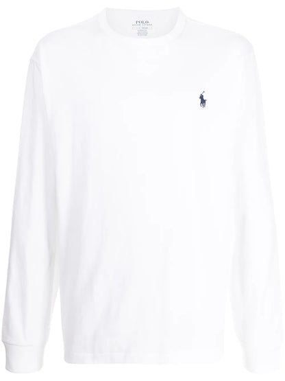Camiseta de algodão bordada Polo Pony