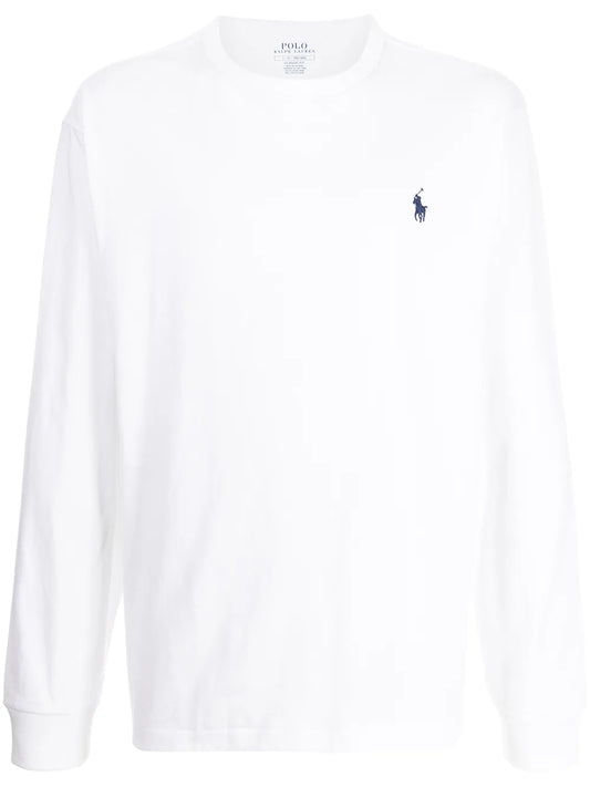 Camiseta de algodão bordada Polo Pony