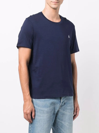 Camiseta de algodão bordada Polo Pony