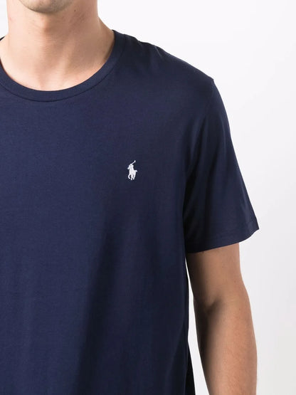 Camiseta de algodão bordada Polo Pony