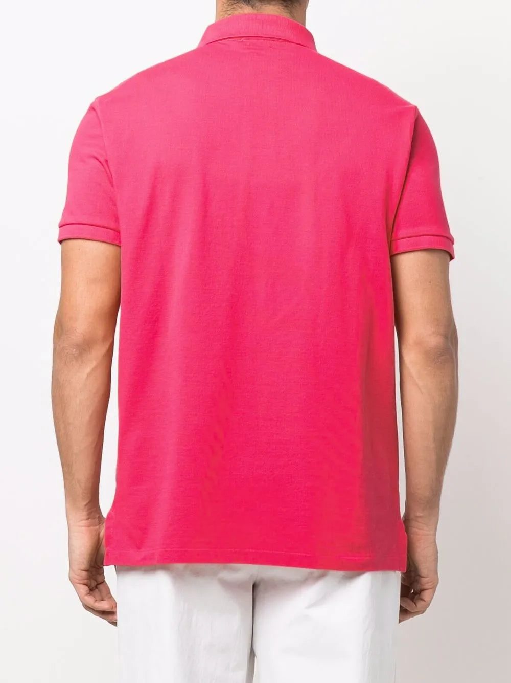 camisa polo bordada em piqué
