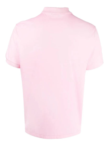 camisa polo com logotipo bordado