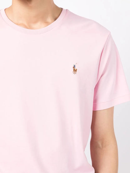 camiseta de manga curta com estampa de logotipo