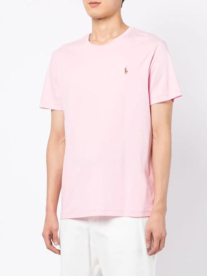 camiseta de manga curta com estampa de logotipo