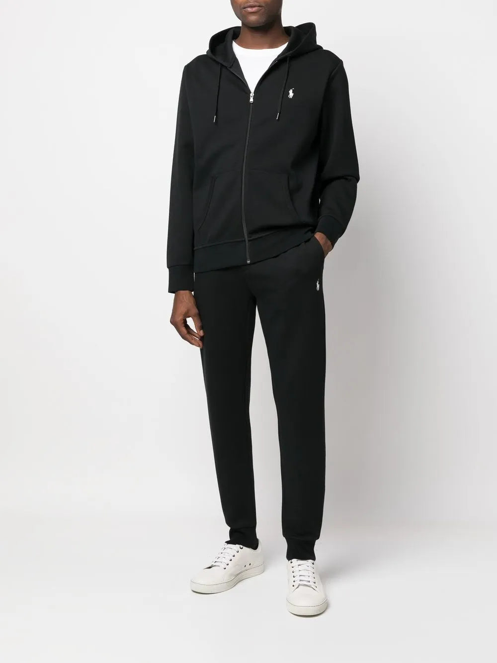 embroidered-logo track pants