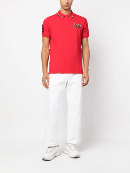 Camisa polo de algodão Triple-Pony