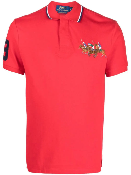 Camisa polo de algodão Triple-Pony