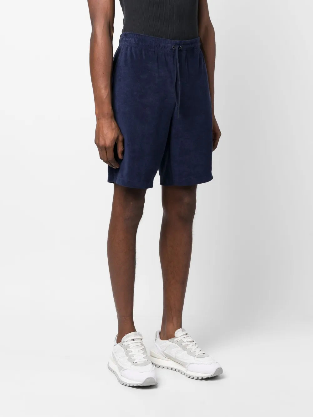 Shorts Terry com cordão na cintura