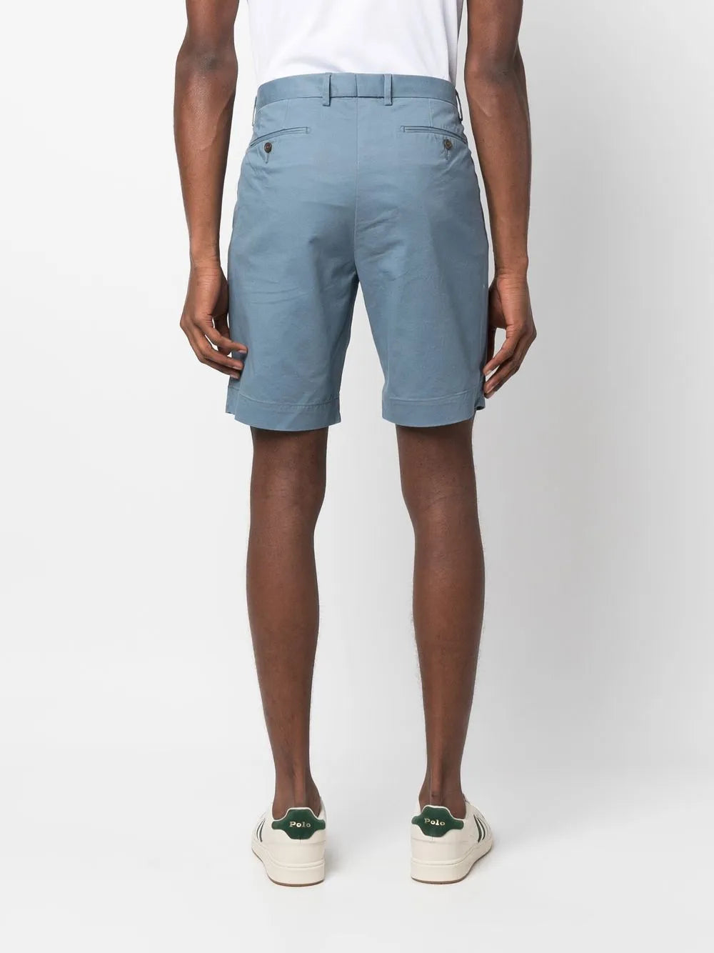 shorts chino de algodão elástico
