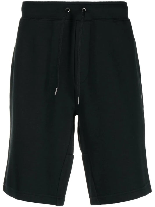 shorts esportivos com bordado de logotipo