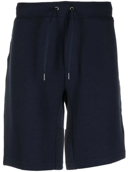 shorts esportivos com bordado de logotipo