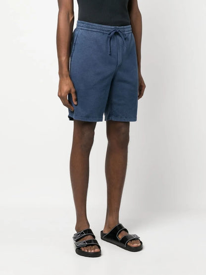 shorts de corrida de algodão com cordão