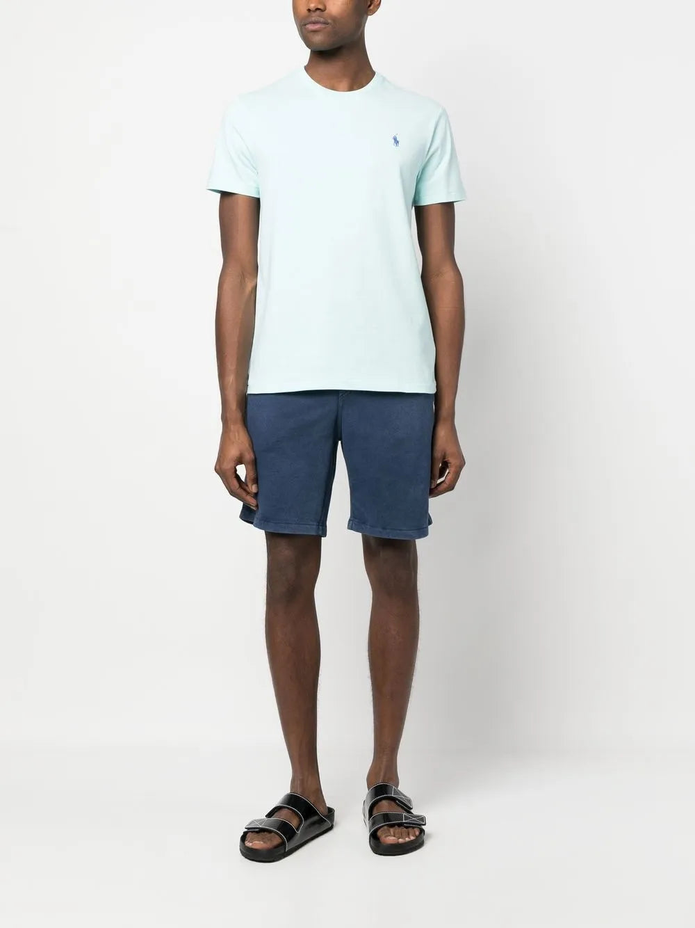 shorts de corrida de algodão com cordão