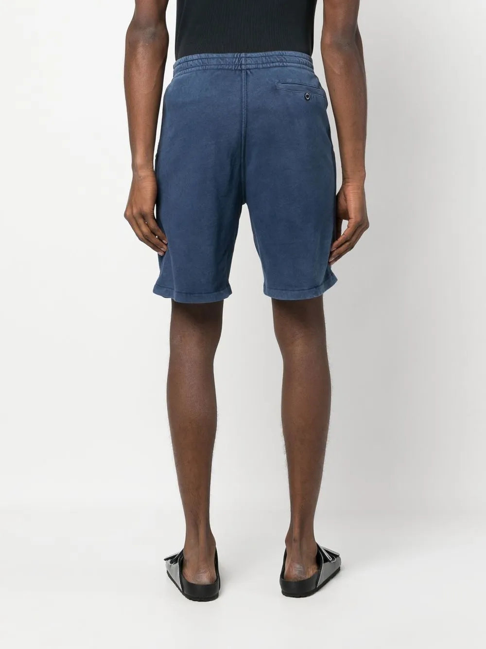 shorts de corrida de algodão com cordão