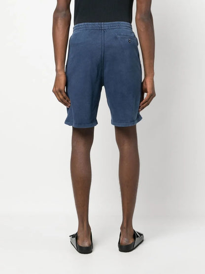 shorts de corrida de algodão com cordão