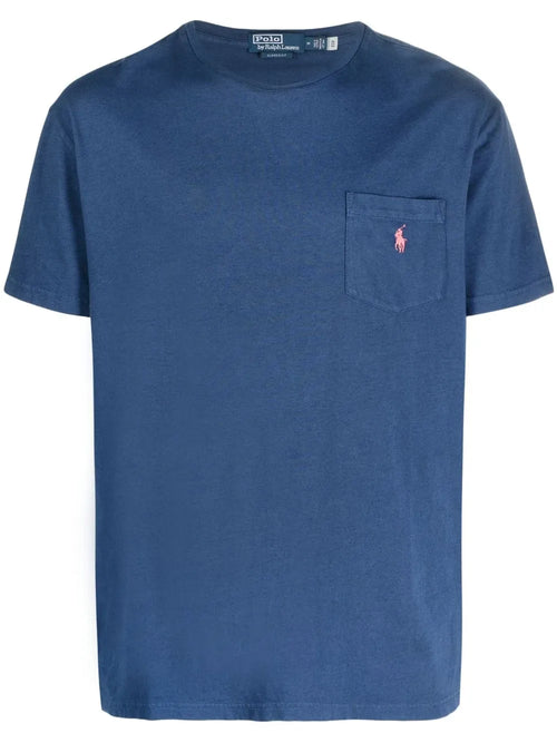 Camiseta com bolso no peito 'Polo Pony'