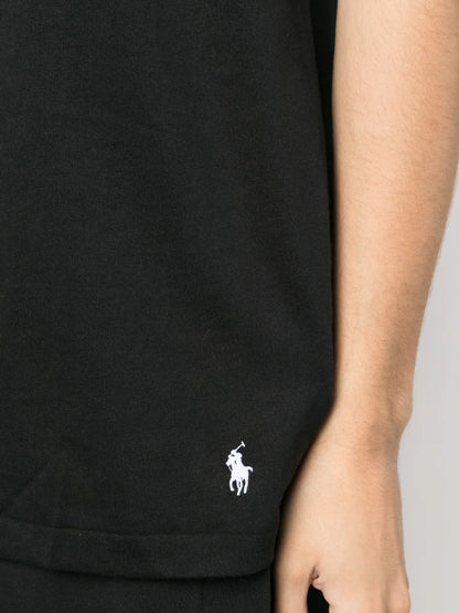 camiseta de algodão com estampa de logotipo