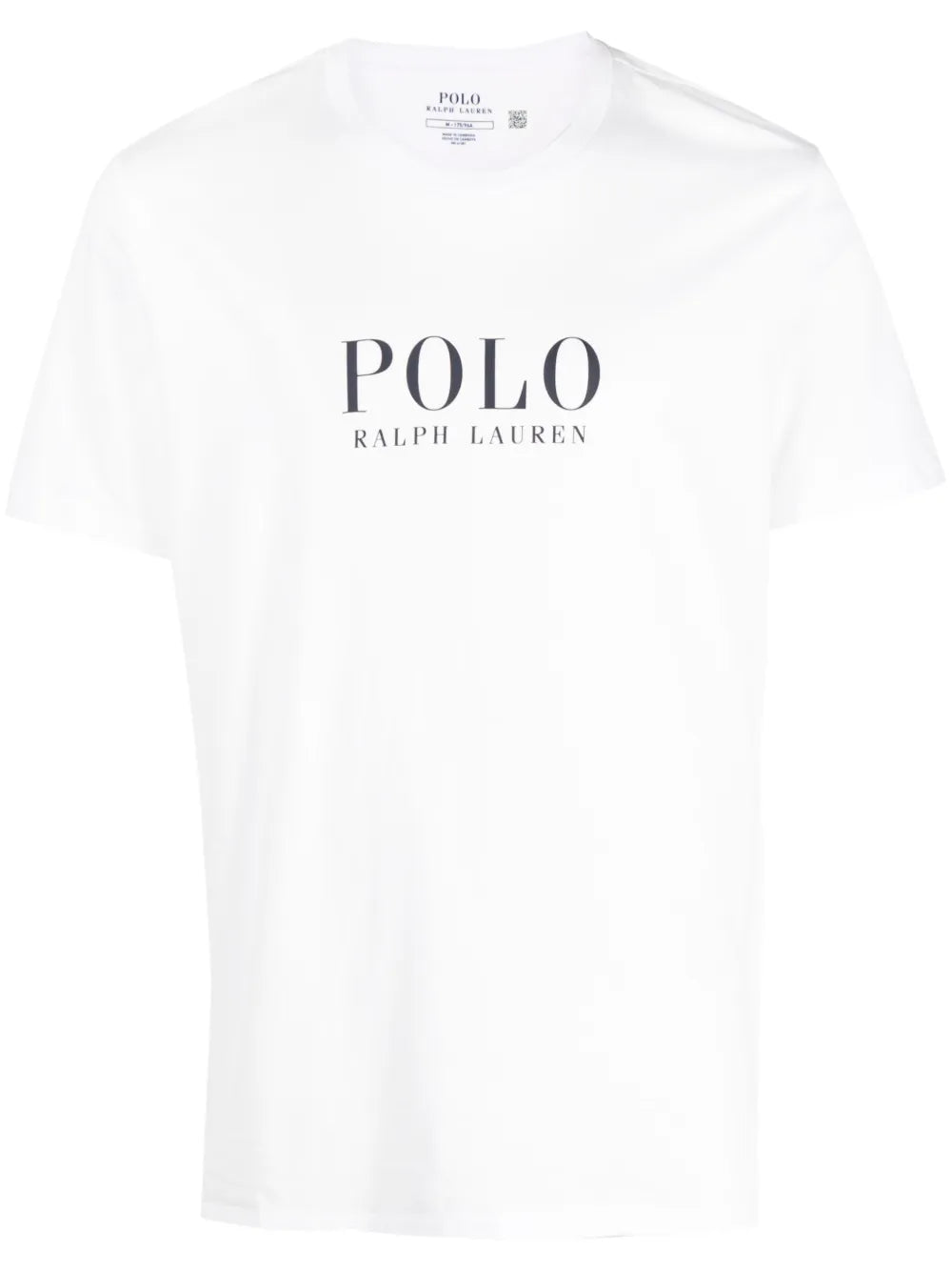 camiseta de algodão com estampa de logotipo