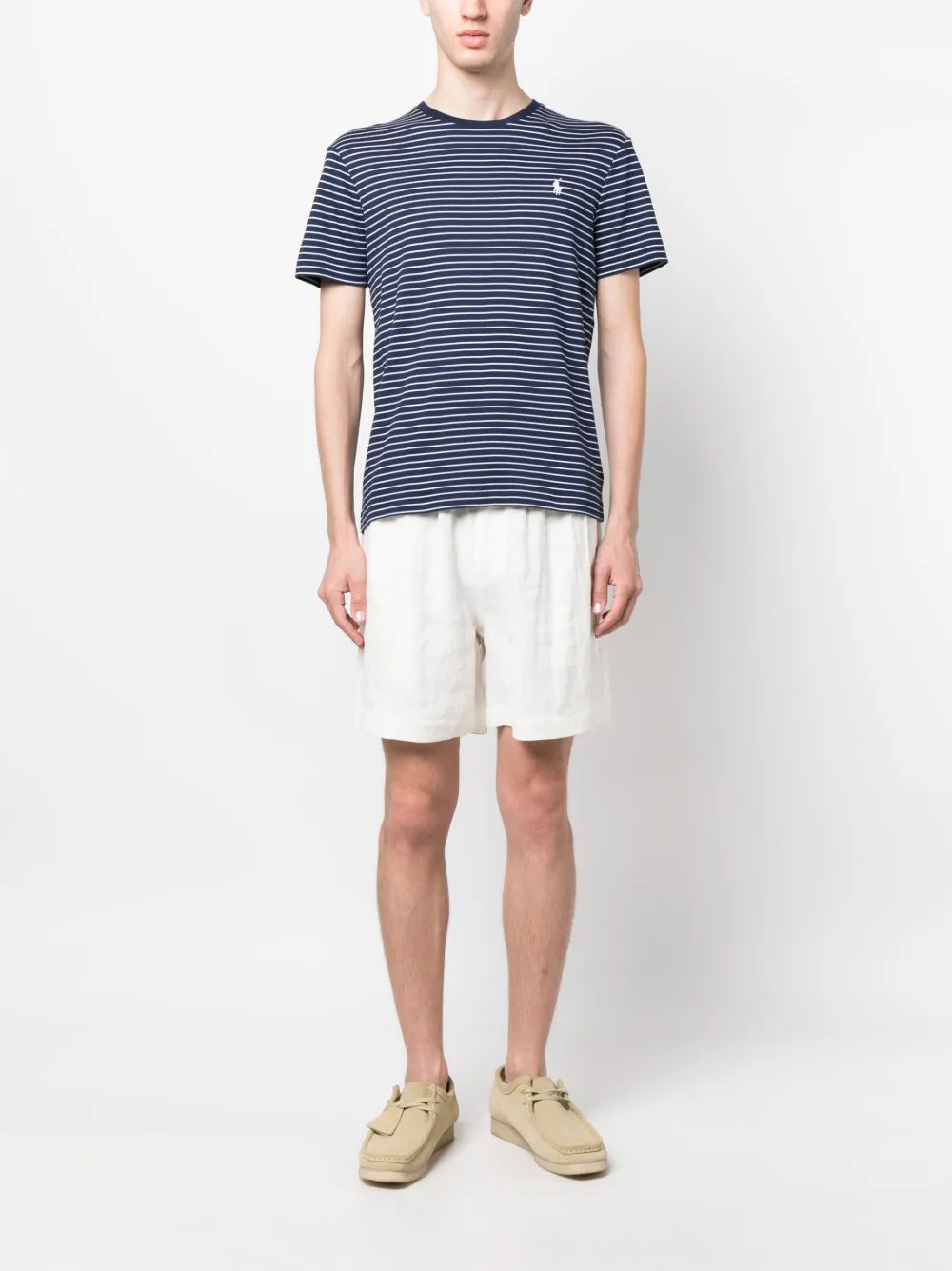 camiseta listrada de algodão