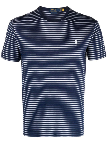 camiseta listrada de algodão