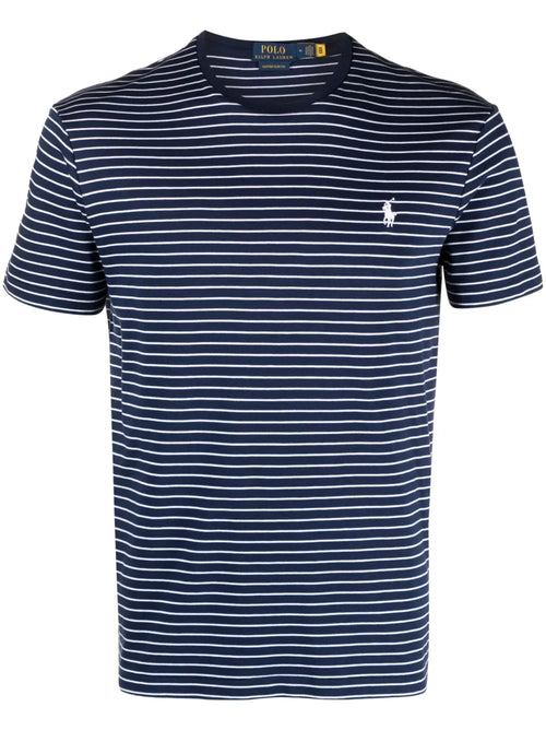 camiseta listrada de algodão